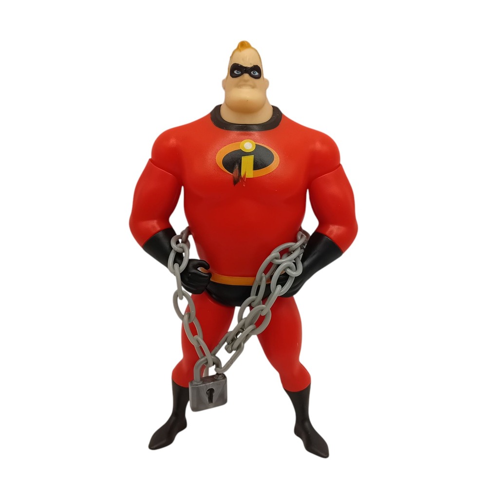 Pixar Jakks Pacific Incredibles 2 Mr. Incredible Chain Bustin Action Figure READ